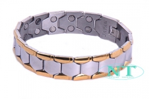 Manufacturers Exporters and Wholesale Suppliers of Titanium Bio Magnetic Bracelet – TITSKU005 Mumbai Maharashtra